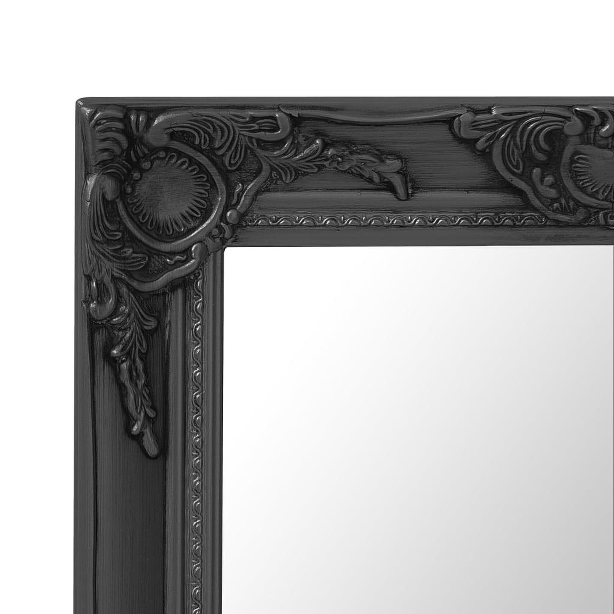 Voir la diapositive 4 : VIDAXL Miroir mural style baroque 60x40 cm noir
