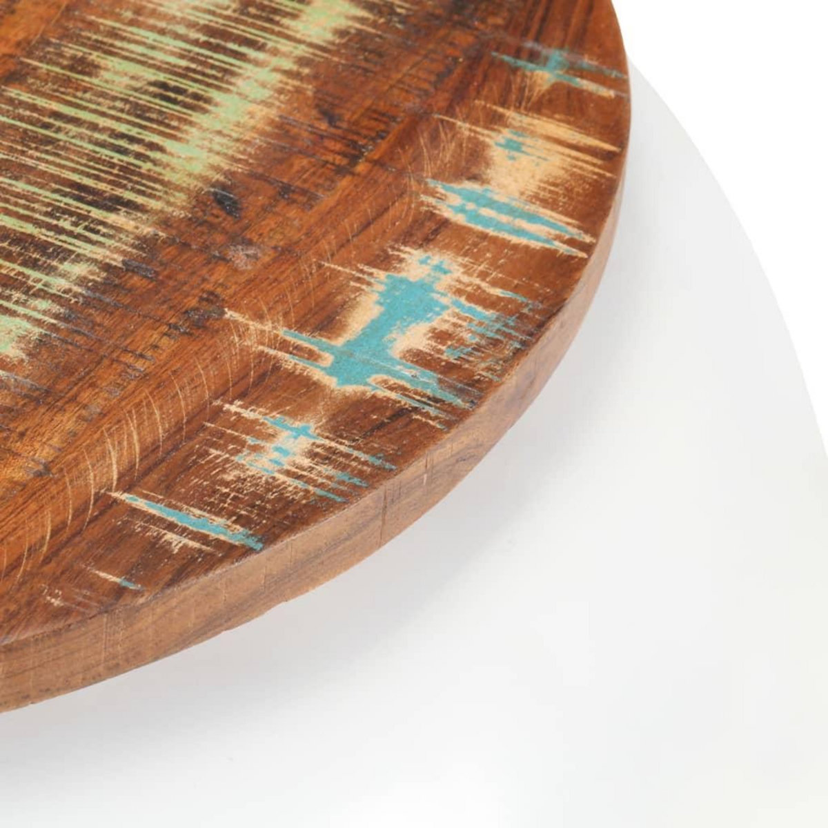 VIDAXL Table basse Blanc 68x68x30 cm Bois de recuperation solide