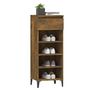 Voir la diapositive 4 : VIDAXL Etagere a chaussures Chene fume 40x36x105 cm Bois d'ingenierie