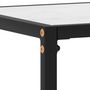 Voir la diapositive 5 : VIDAXL Table console Blanc 60x35x75 cm Verre trempe