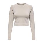 Only Top de sport  Femme Only Jiji Seam. Coloris disponibles : Beige