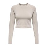 Only Top de sport  Femme Only Jiji Seam. Coloris disponibles : Beige