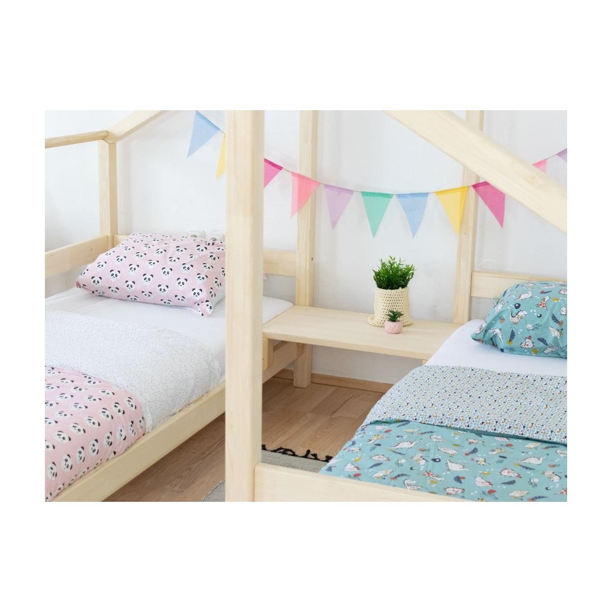 BENLEMI Lit cabane 2 couchages VILLY 90x160cm