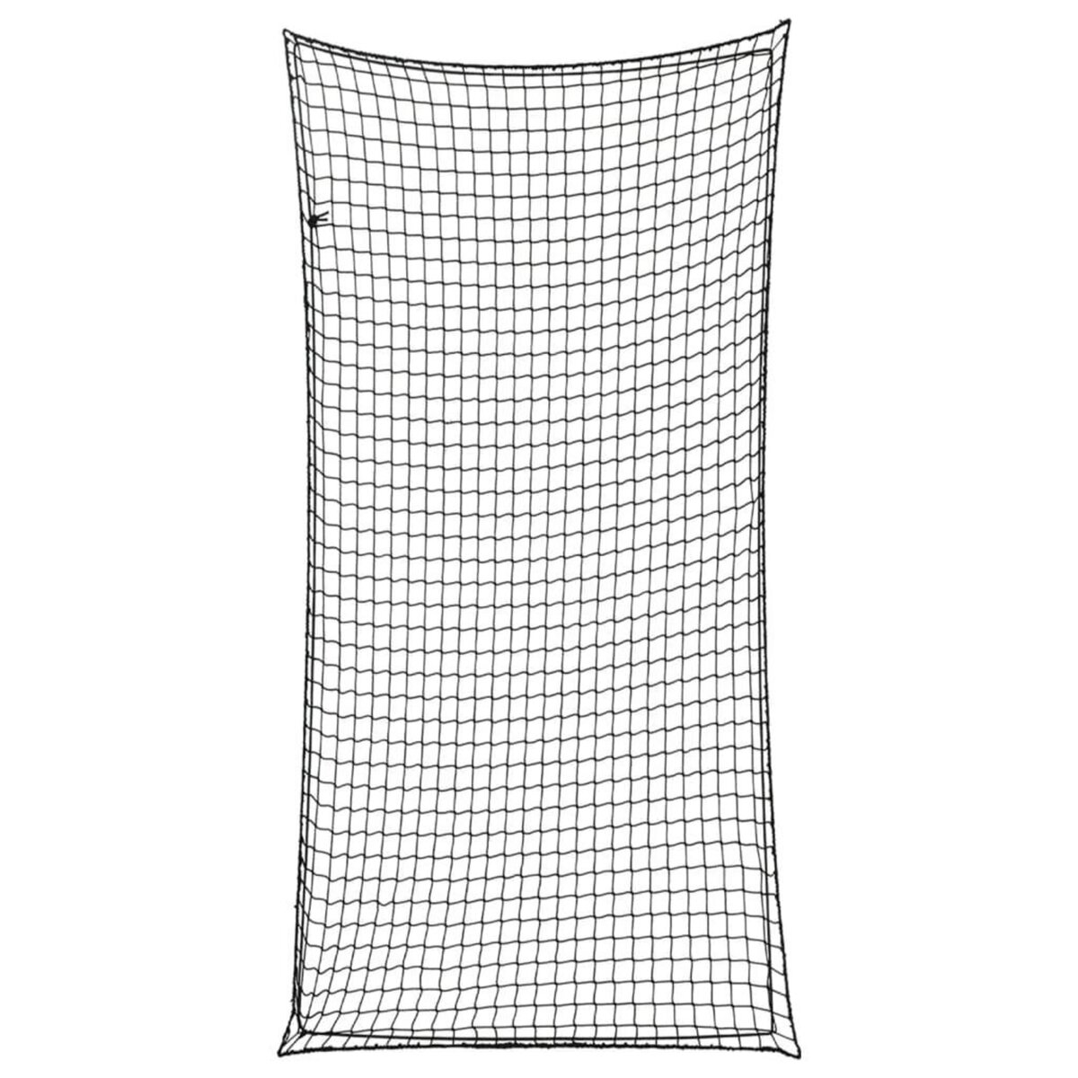 VIDAXL Filet pour remorque avec corde elastique noir 4x2 m PP