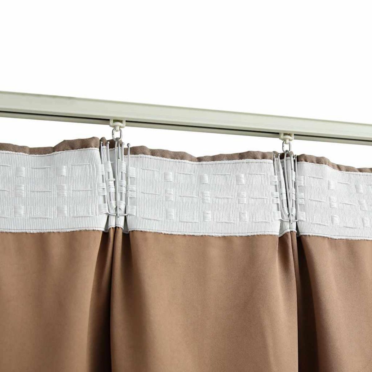 VIDAXL Rideaux occultants avec crochets 2 pcs Taupe 140x225 cm