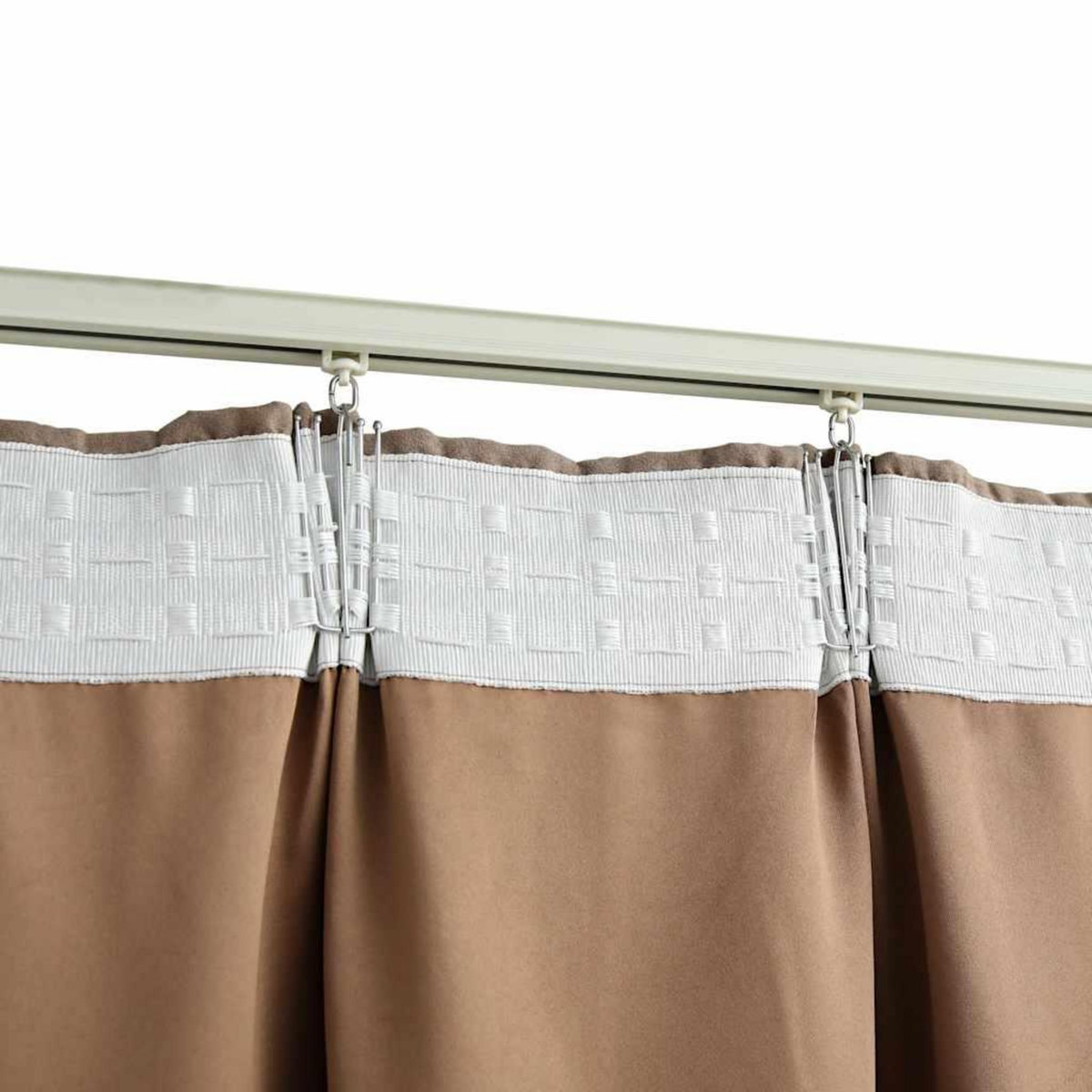 VIDAXL Rideaux occultants avec crochets 2 pcs Taupe 140x225 cm