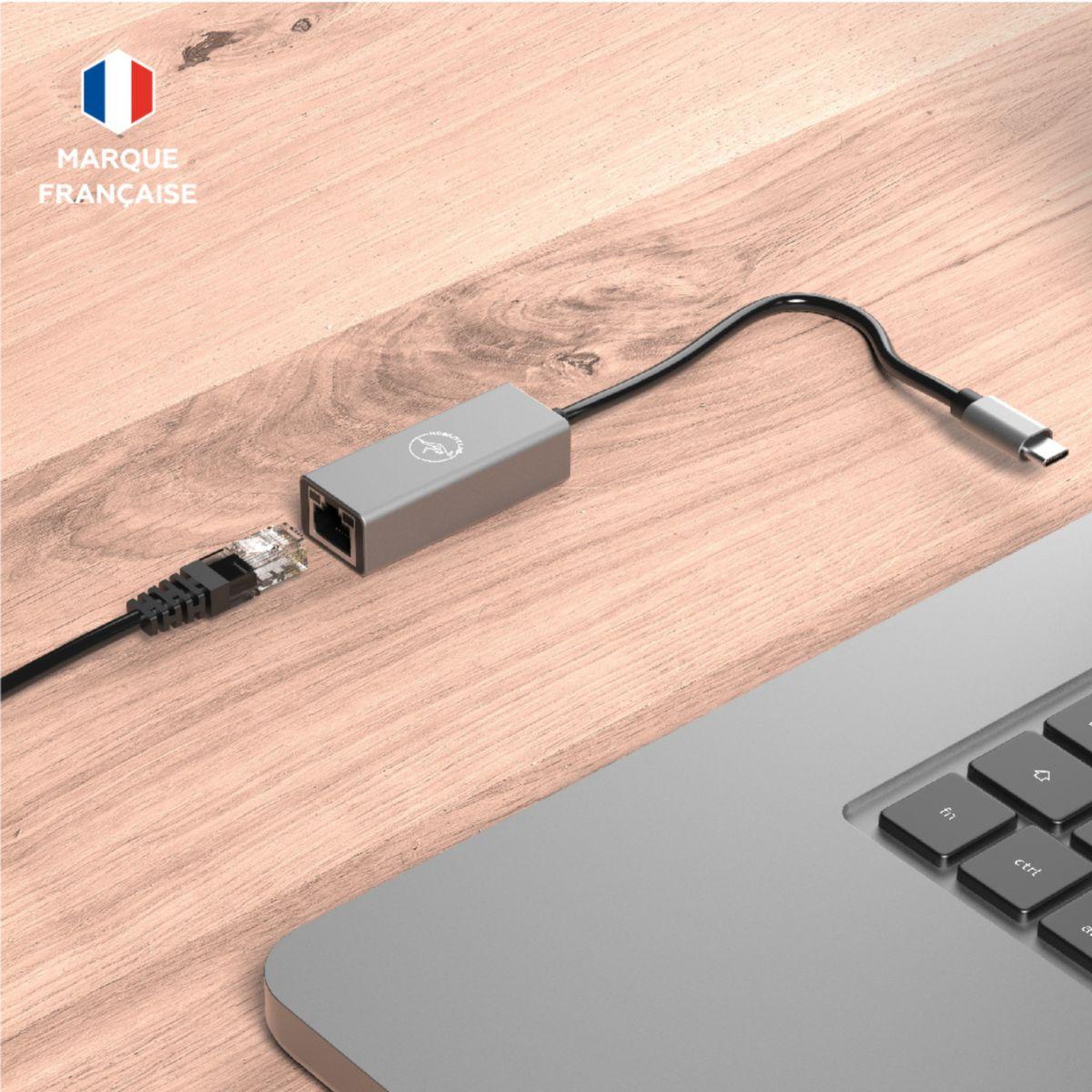 Voir la diapositive 3 : Mobility Lab Adaptateur usb-c/ethernet usb-c vers rj45