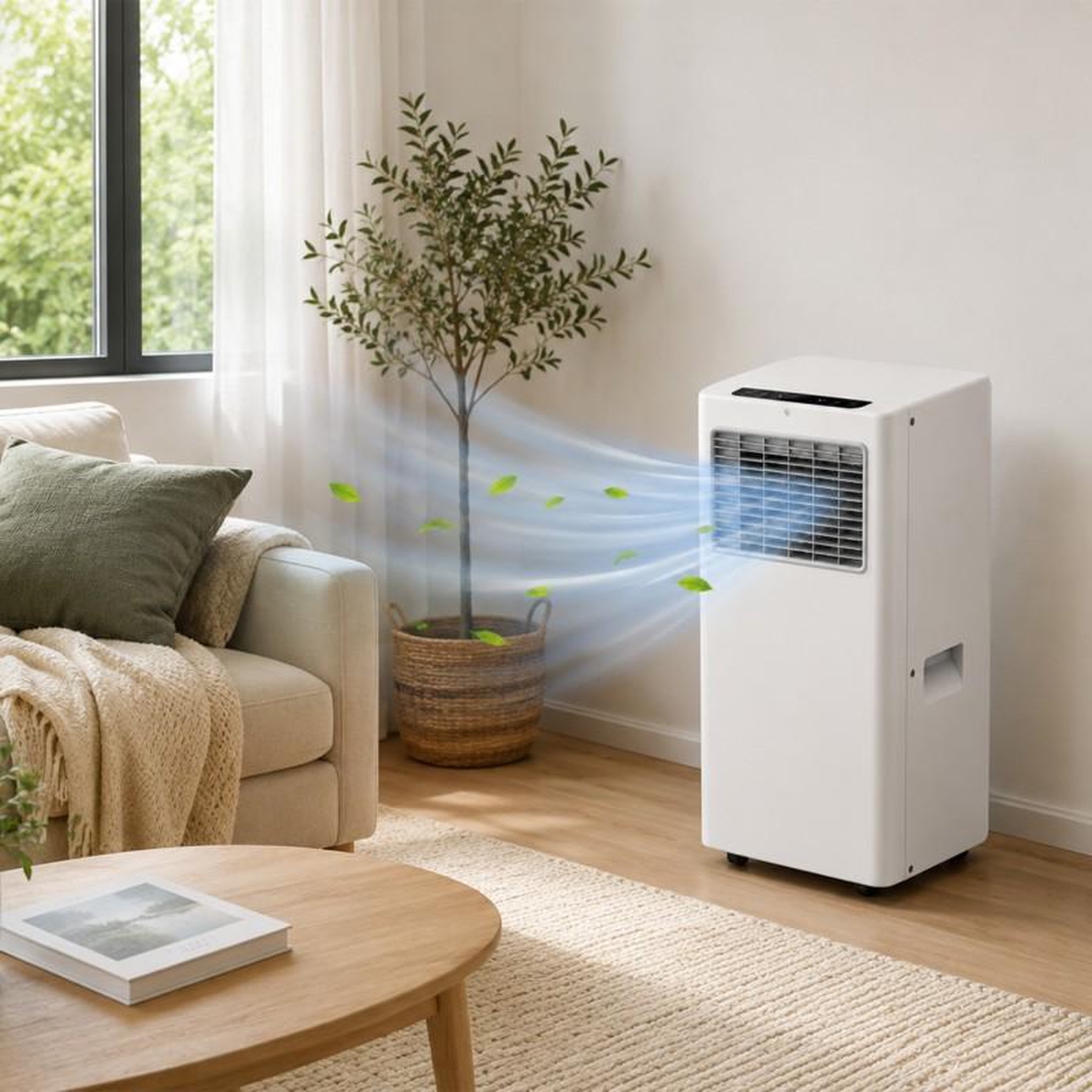 Voir la diapositive 4 : Climatiseur portable - 9000 btu - wi-fi