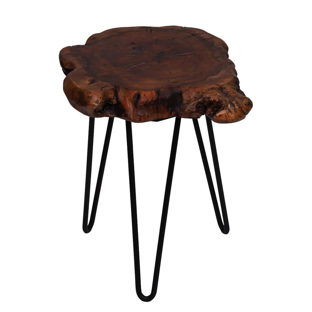 Paris Prix Table d'Appoint en Bois  Woody 310  40cm Naturel