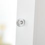 Voir la diapositive 6 : HOMCOM Armoire à bijoux armoire de rangement sur pied boîte à bijoux avec miroir multi-rangement éclairage LED blanc