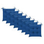 Voir la diapositive 4 : VIDAXL Chaises a manger d'exterieur lot de 8 et coussins Acacia massif