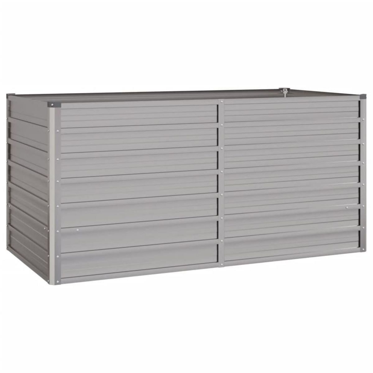 VIDAXL Lit sureleve de jardin rouille 160x80x77 cm acier corten