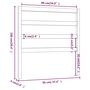 Voir la diapositive 6 : VIDAXL Tete de lit 95x4x100 cm Bois massif de pin