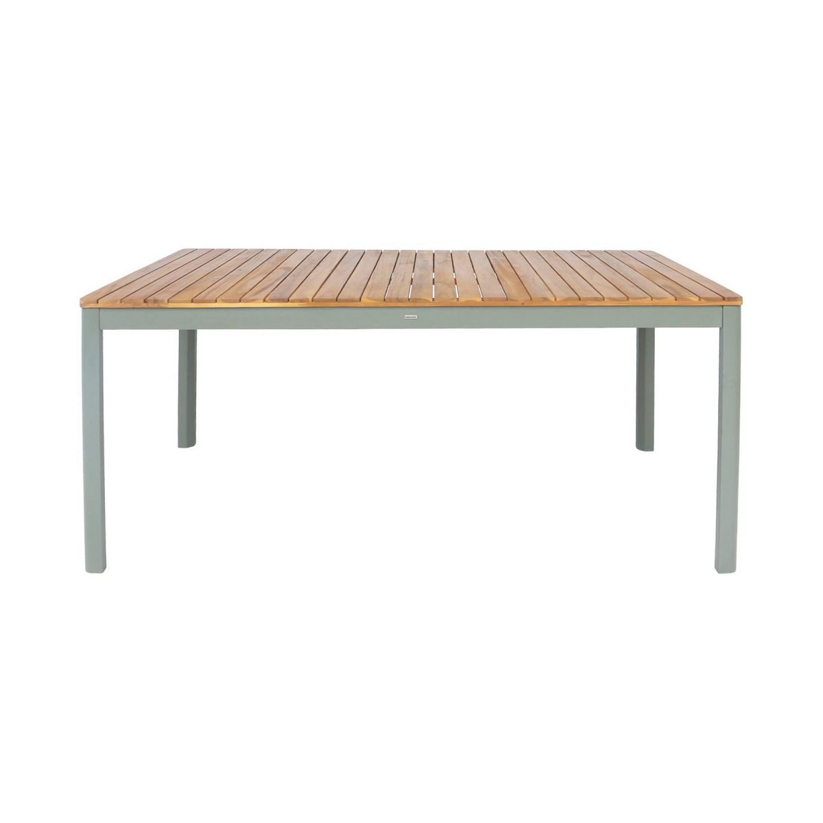 SWEEEK Table de jardin acacia avec coins arrondis, 8 chaises, 160 x 90 x 75 cm