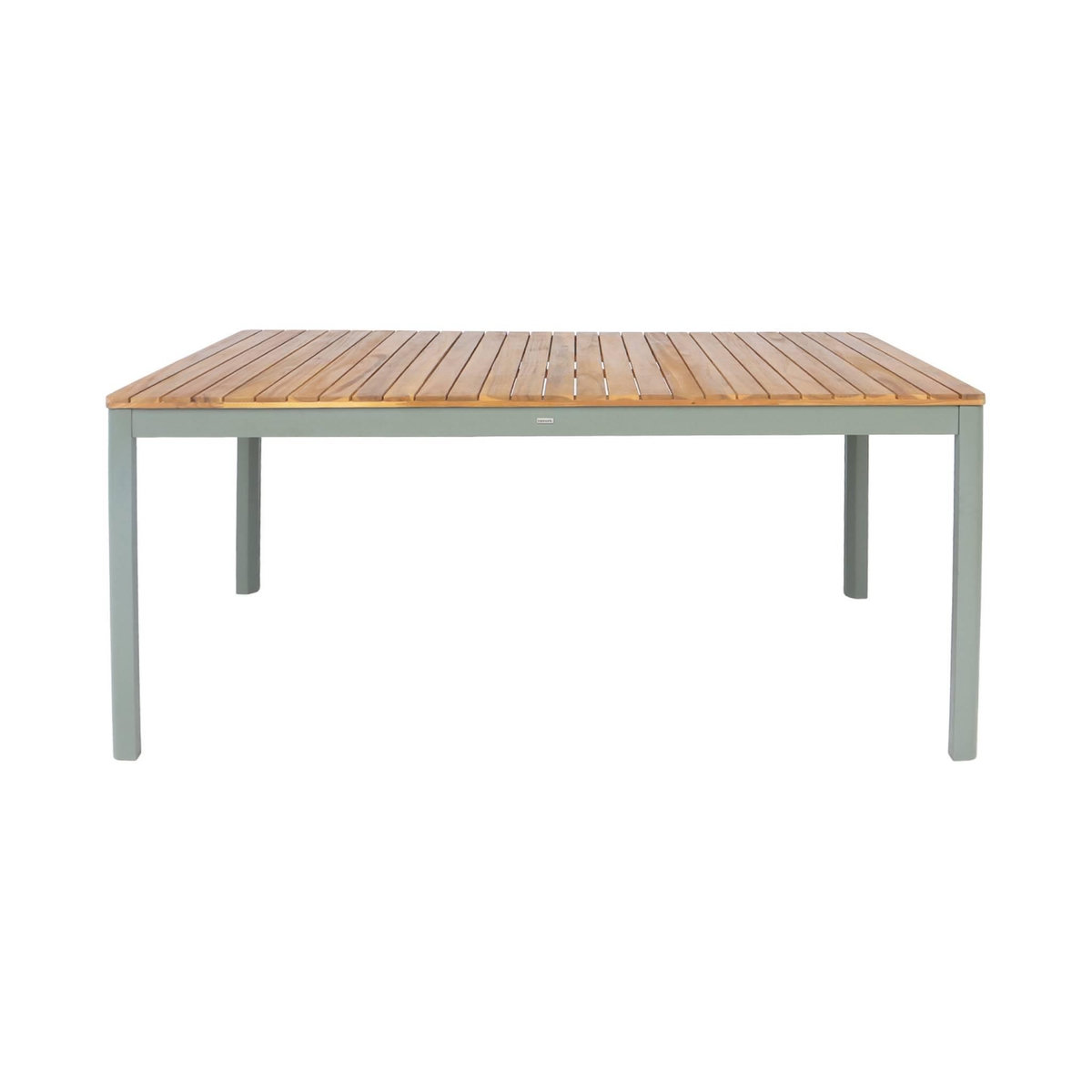 SWEEEK Table de jardin acacia avec coins arrondis, 8 chaises, 160 x 90 x 75 cm