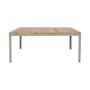 Voir la diapositive 5 : SWEEEK Table de jardin acacia avec coins arrondis, 8 chaises, 160 x 90 x 75 cm