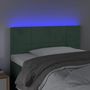 Voir la diapositive 3 : VIDAXL Tete de lit a LED Vert fonce 100x5x78/88 cm Velours