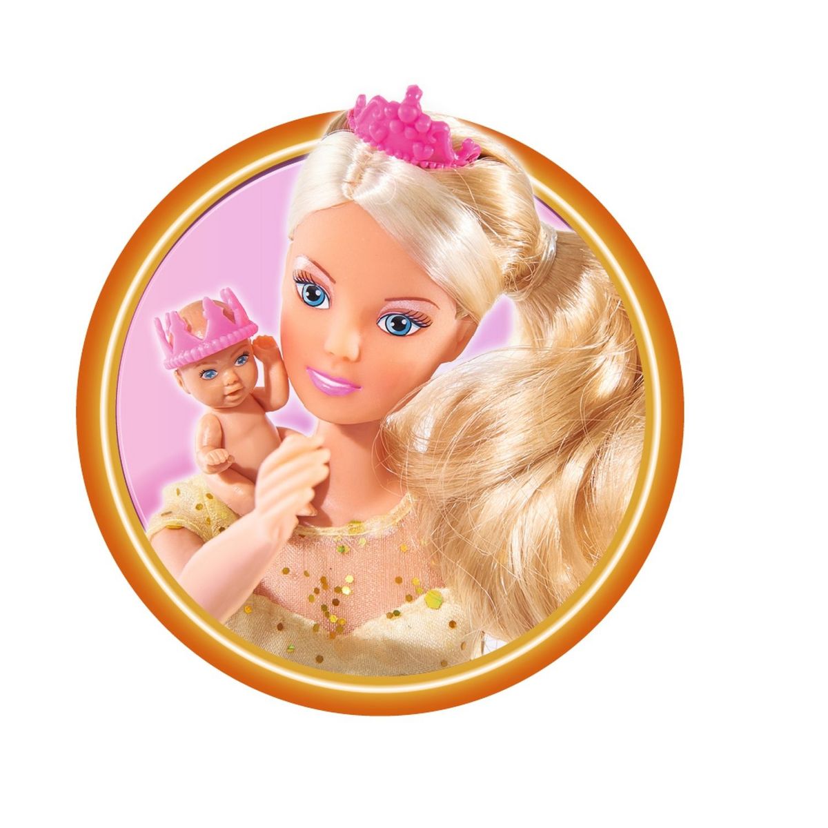 SMOBY  Poupée Steffi Enceinte Bébé Royal