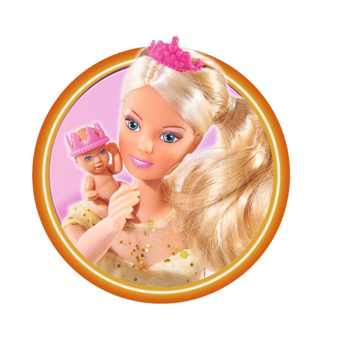 SMOBY  Poupée Steffi Enceinte Bébé Royal