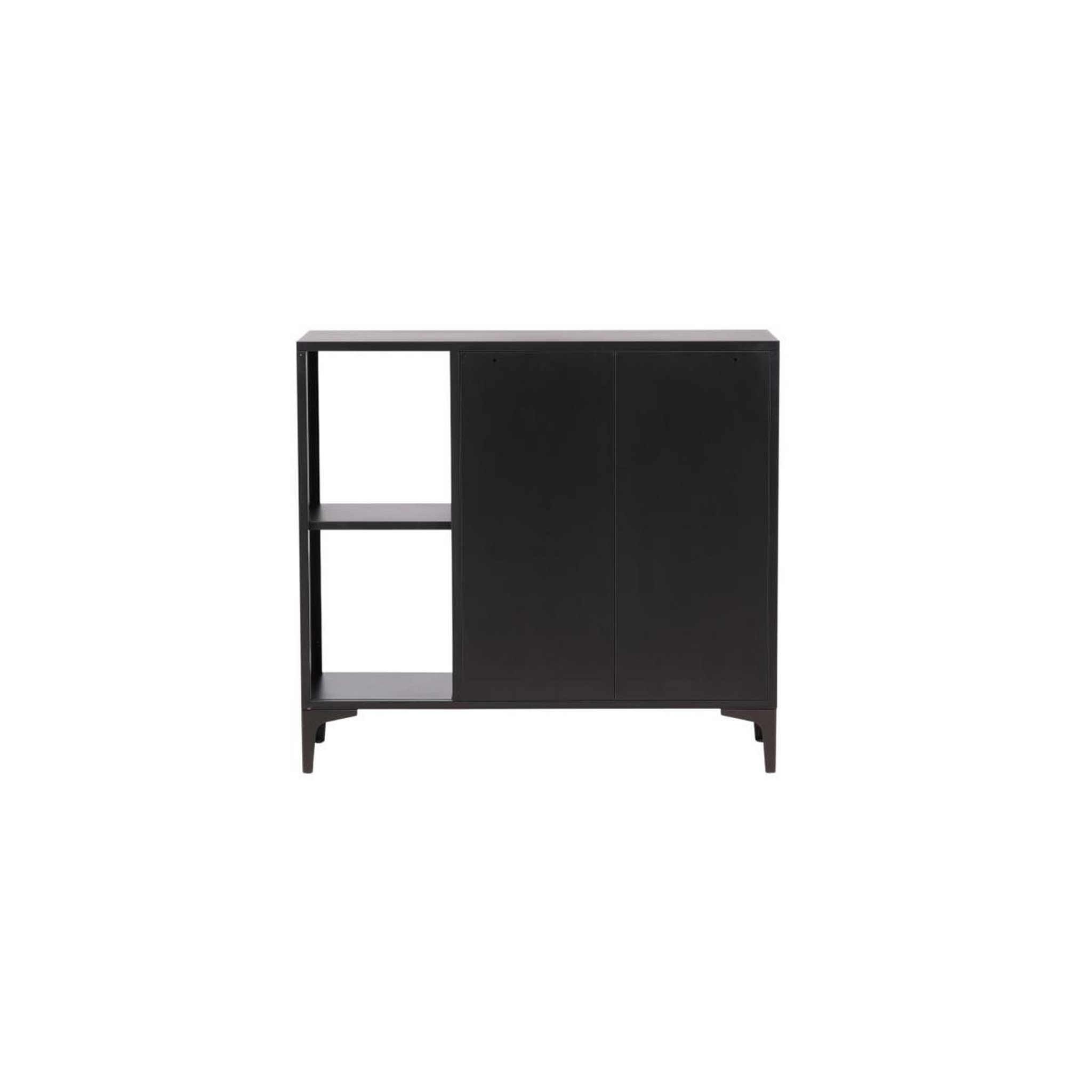 Voir la diapositive 4 : Paris Prix Buffet 2 portes en métal  piring  110cm noir
