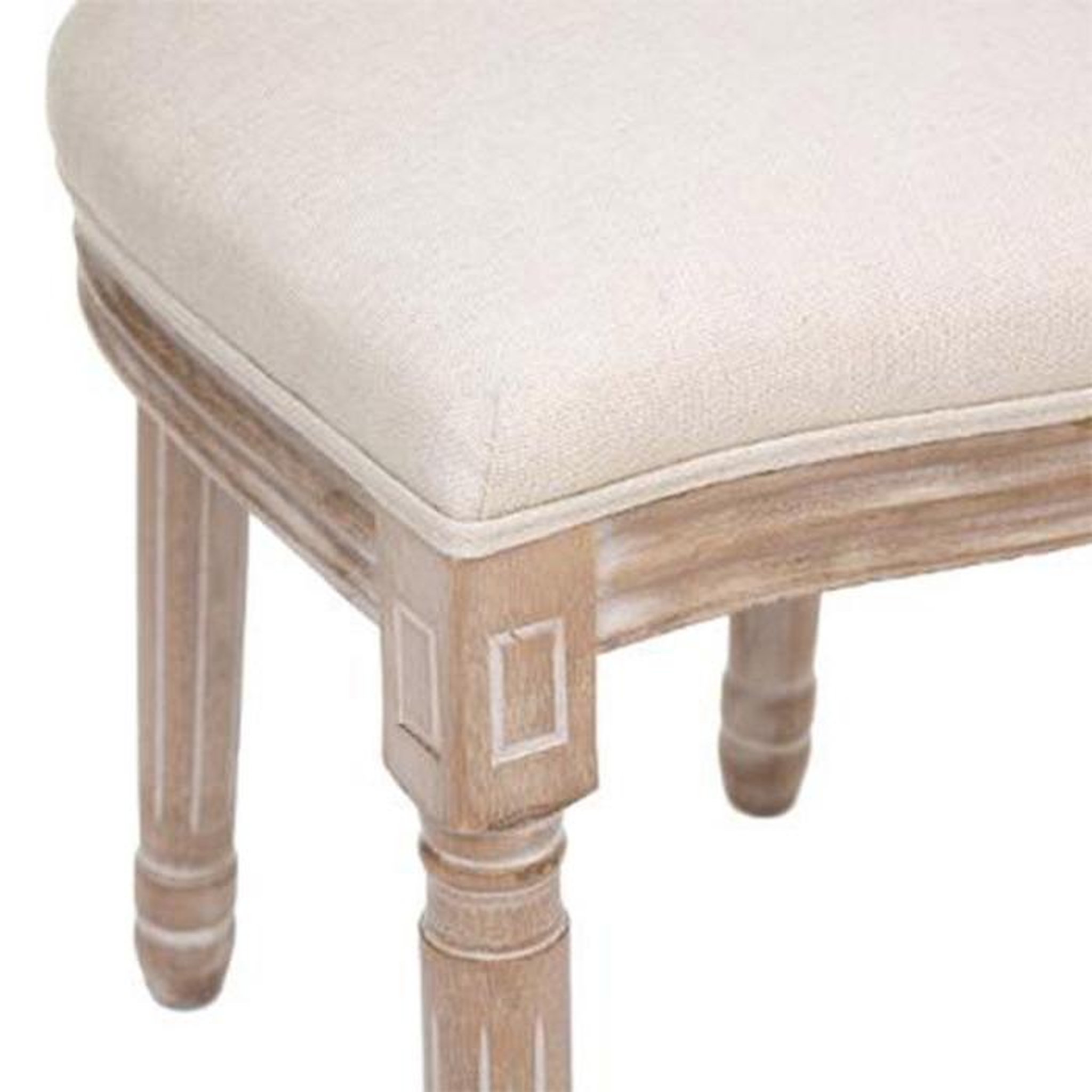 Voir la diapositive 4 : ATMOSPHERA Lot de 2 Chaises Design  Cleon  96cm Beige