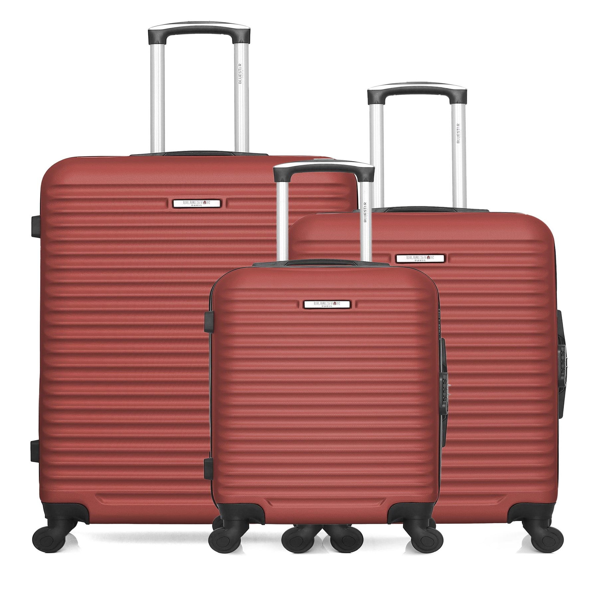 BLUESTAR Bluestar - lot de 3 - valises grand format, weekend et cabine brazilia