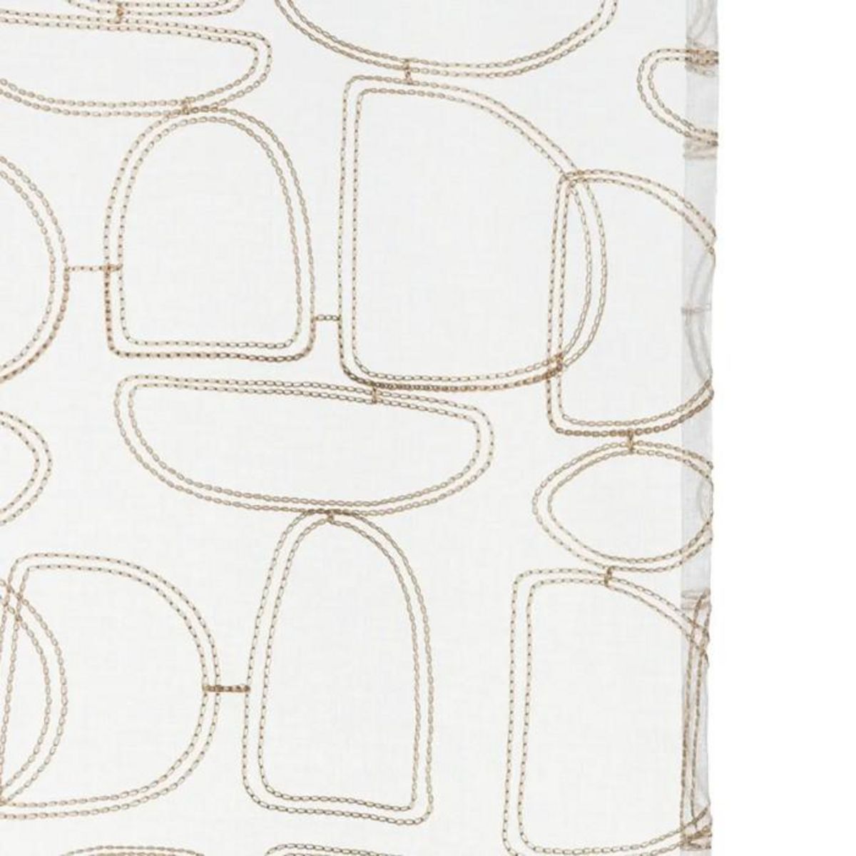 ATMOSPHERA Rideau Voilage Brodé  Hania  140x240cm Beige