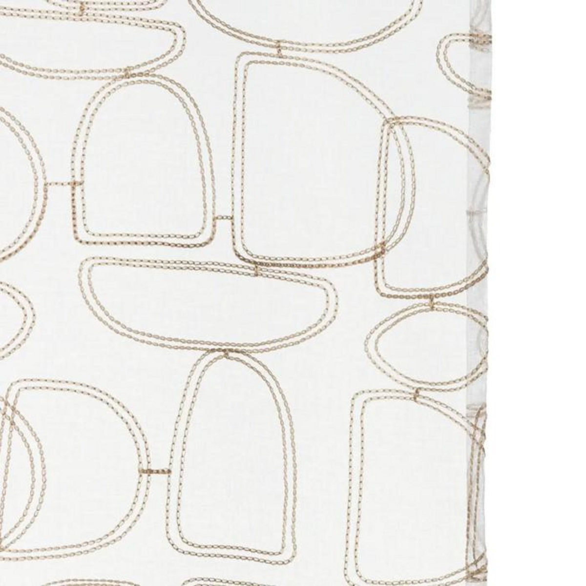 ATMOSPHERA Rideau Voilage Brodé  Hania  140x240cm Beige