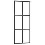 Voir la diapositive 2 : VIDAXL Porte coulissante Verre ESG et aluminium 76x205 cm Noir