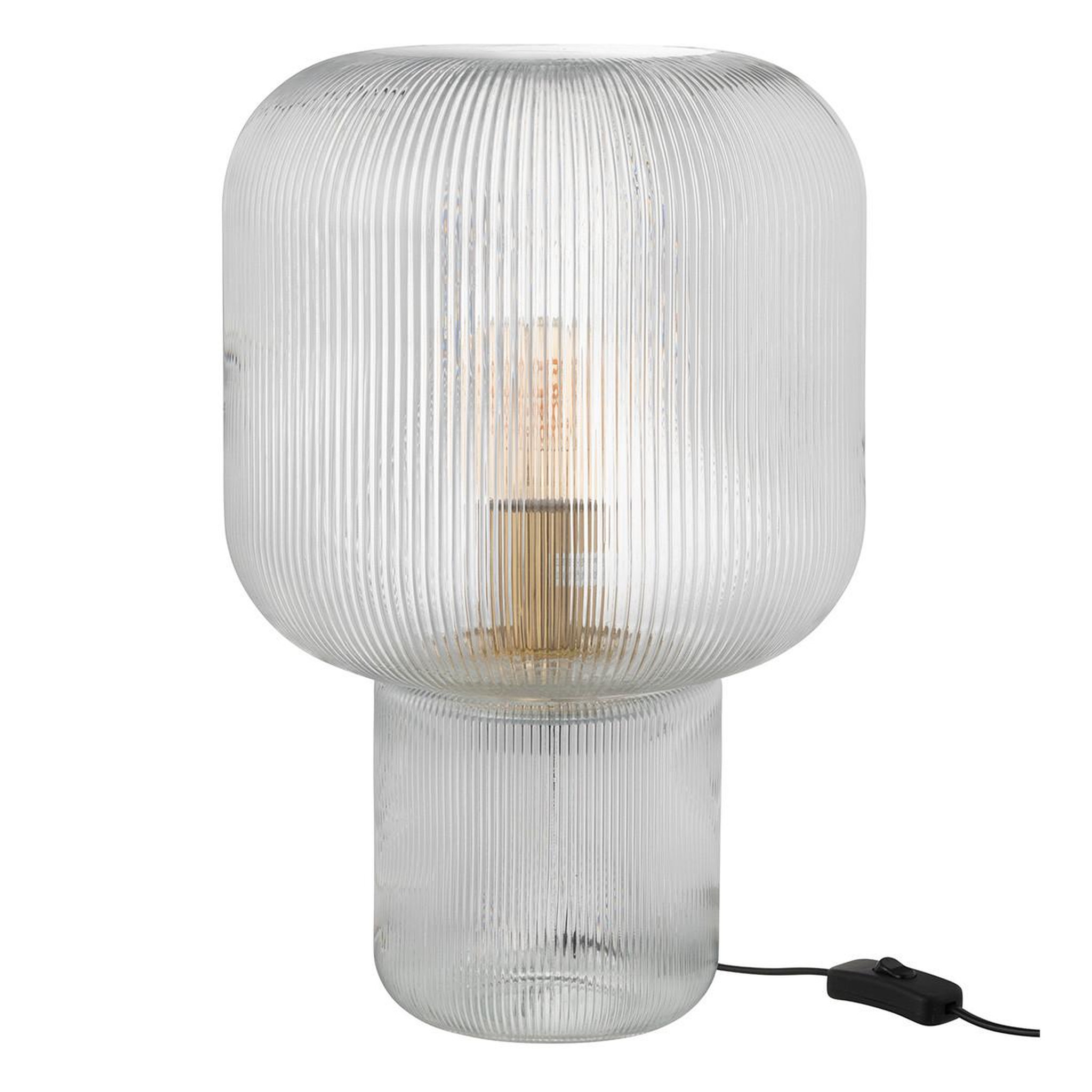 J-LINE Lampe à poser en verre  allyson  42cm transparent