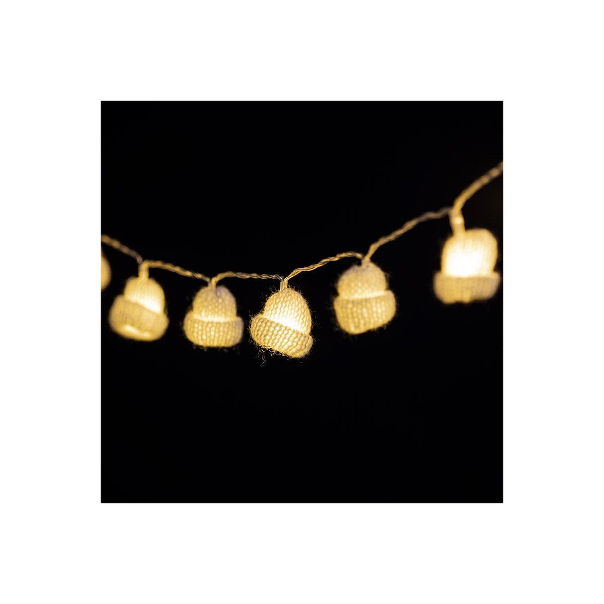 FEERIC LIGHT & CHRISTMAS Guirlande lumineuse  bonnet  220cm blanc