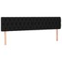 Voir la diapositive 4 : VIDAXL Tete de lit a LED Noir 200x7x78/88 cm Tissu