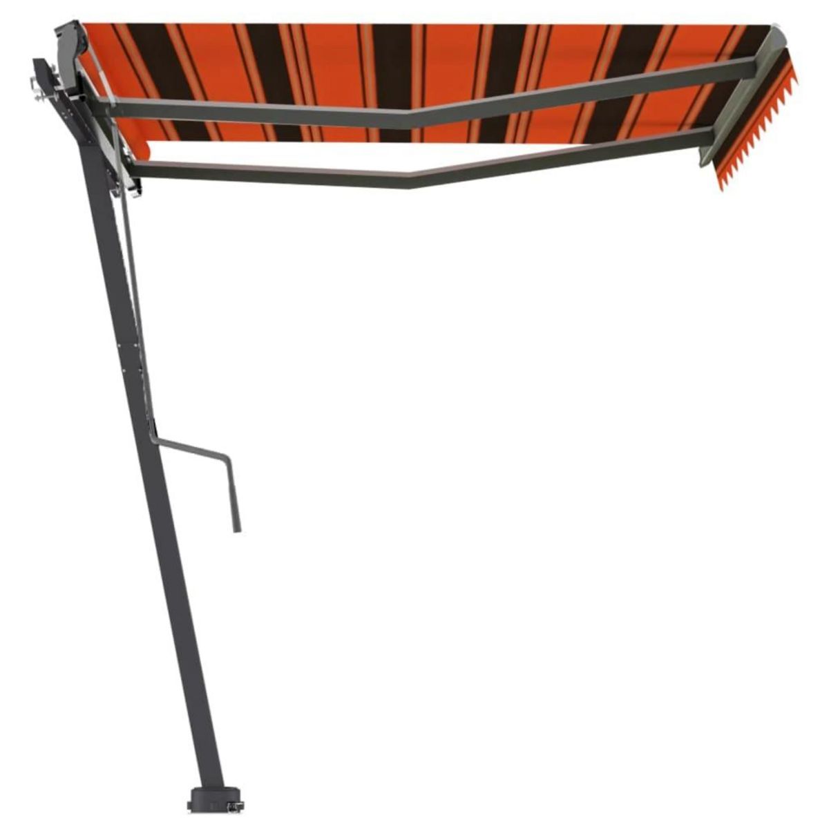 VIDAXL Auvent manuel retractable sur pied 300x250 cm Orange et marron