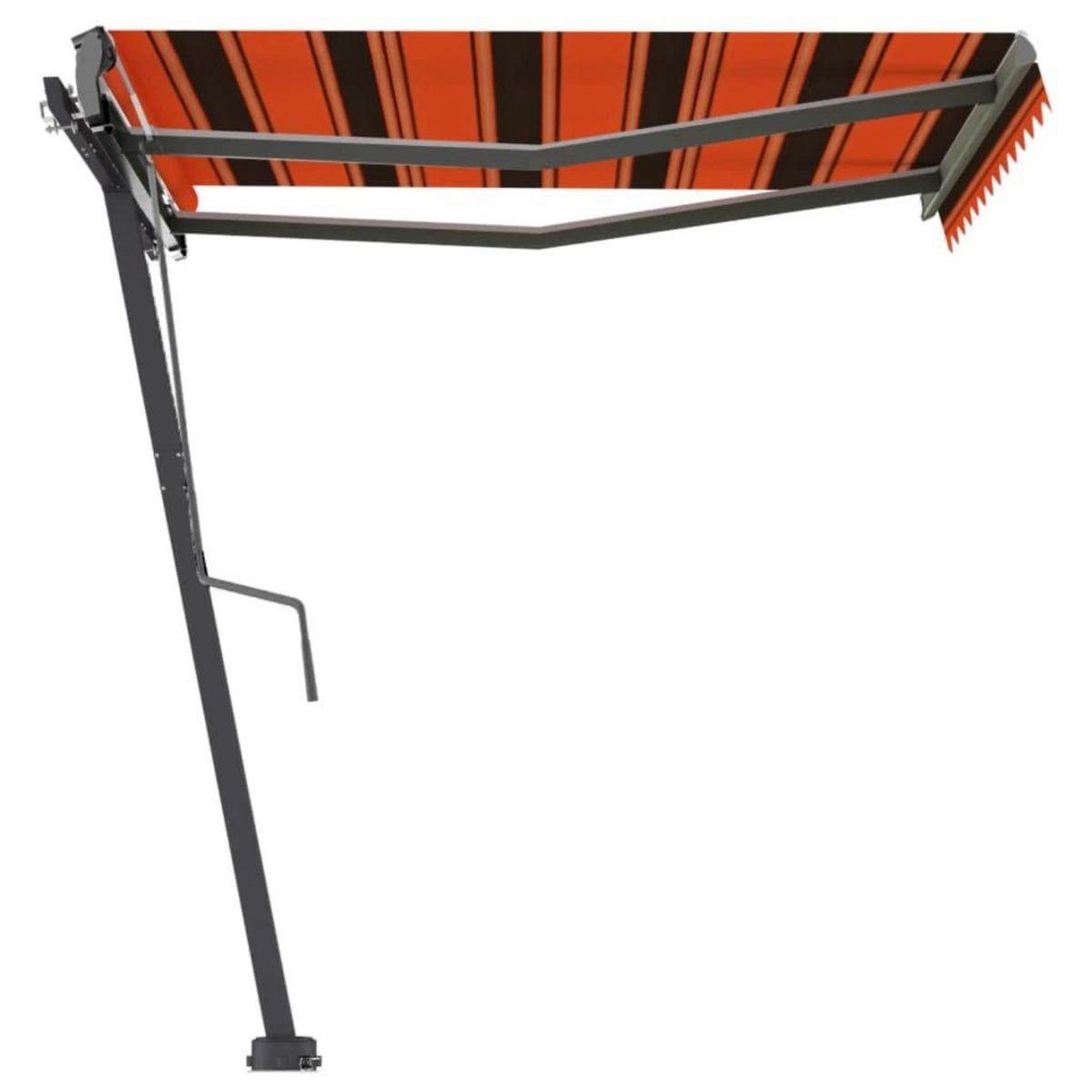 VIDAXL Auvent manuel retractable sur pied 300x250 cm Orange et marron