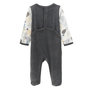 Voir la diapositive 2 : Petit Béguin Pyjama bébé en velours Touctouc
