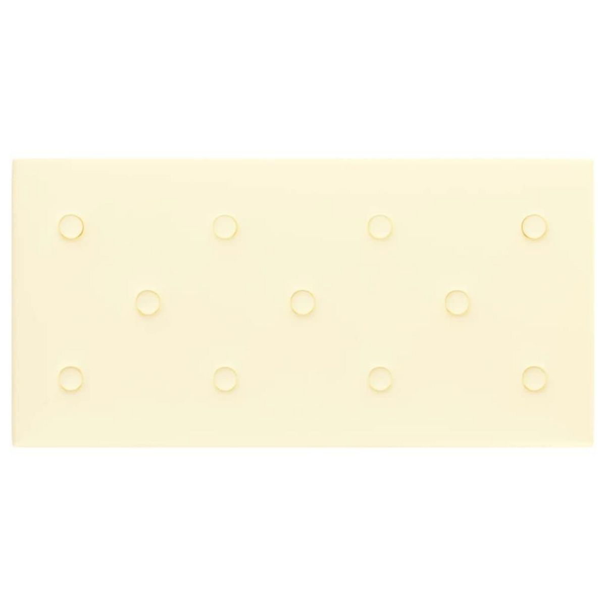 VIDAXL Panneaux muraux 12 pcs Creme 60x30 cm Similicuir 2,16 m^2