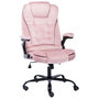 Voir la diapositive 1 : VIDAXL Chaise de bureau Rose Velours