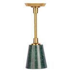 Paris Prix Bougeoir Design en Marbre  Fayya  30cm Vert & Or