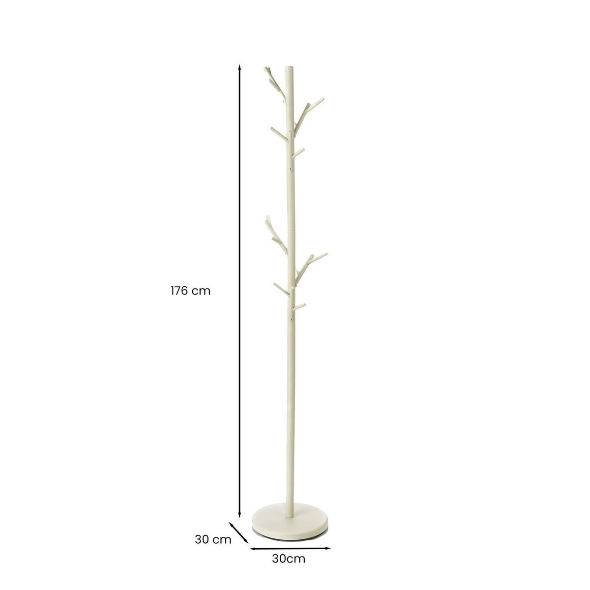 IDIMEX Porte-manteaux ZENO, en métal laqué