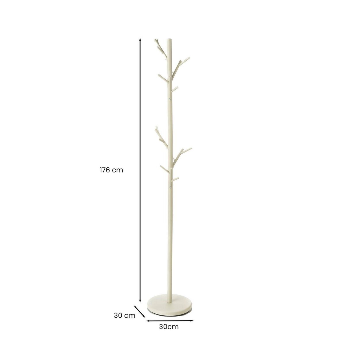 IDIMEX Porte-manteaux ZENO, en métal laqué