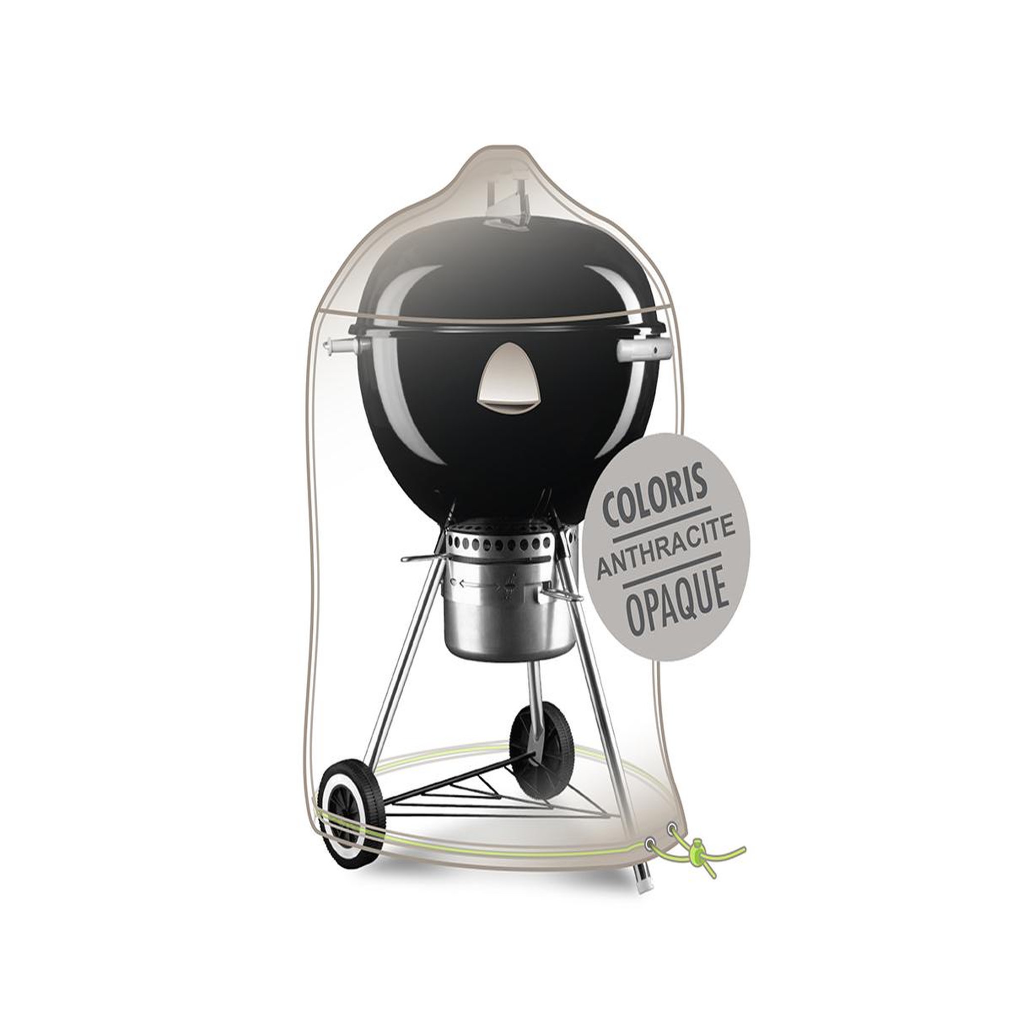 Jardiline Housse pour barbecue rond kettle cover air - ø 70 x 80 cm - jardiline