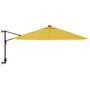 Voir la diapositive 3 : VIDAXL Parasol mural jaune 290 cm
