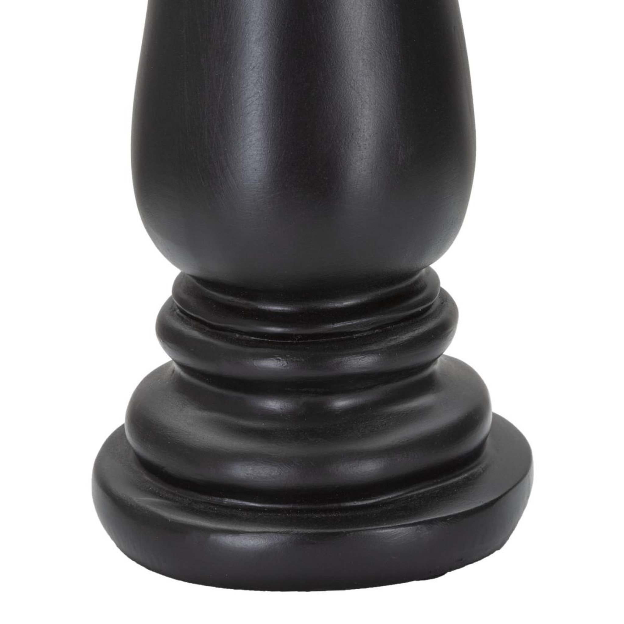 Voir la diapositive 4 : Paris Prix Pièce d'échec déco en résine  fou  38cm noir