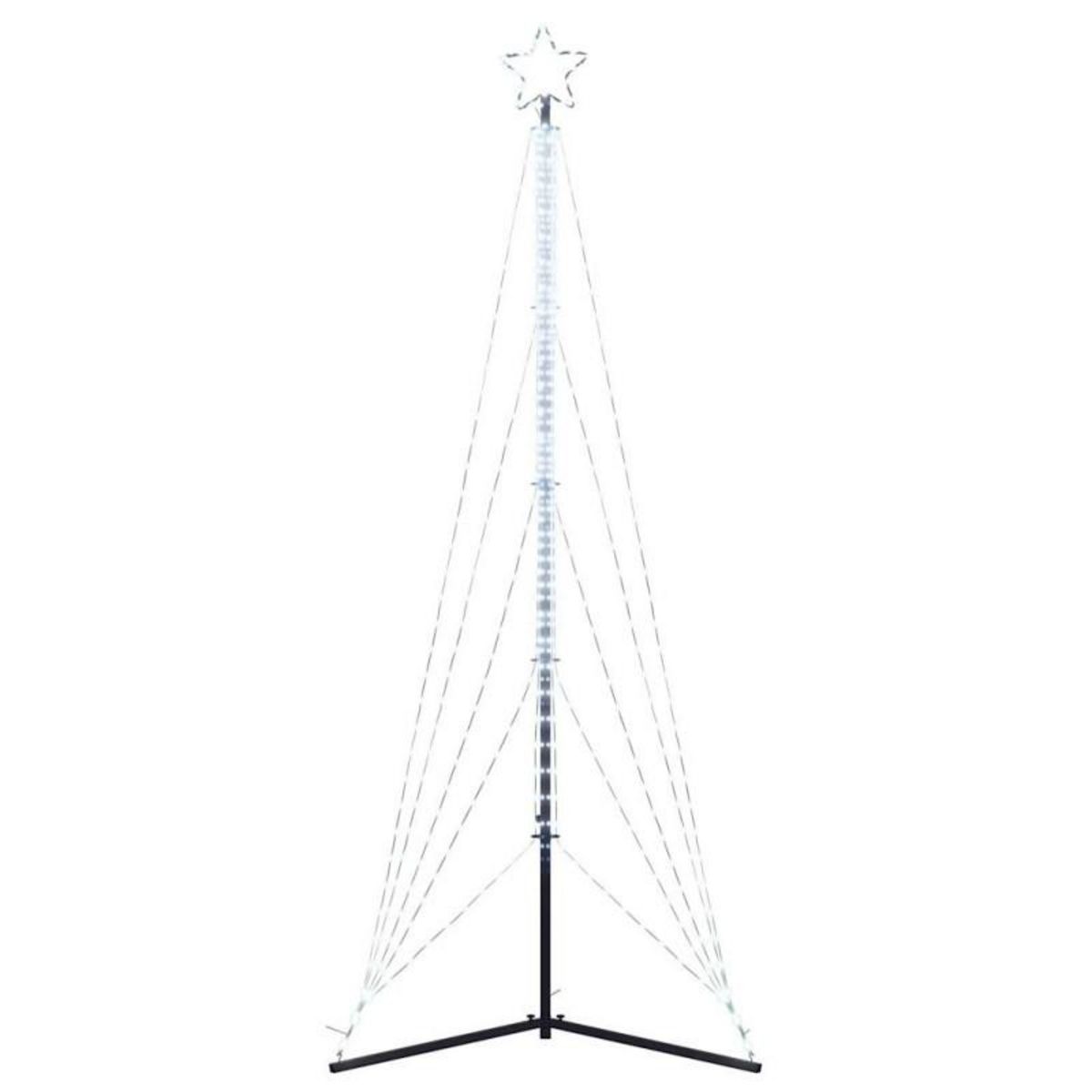 VIDAXL Guirlande de sapin de Noël 525 LED blanc froid 302 cm