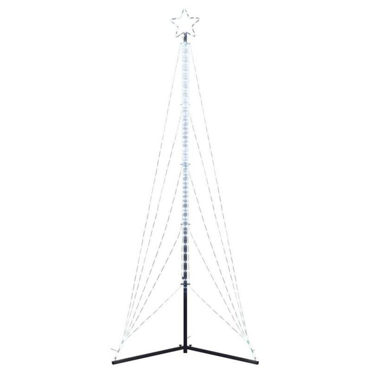 VIDAXL Guirlande de sapin de Noël 525 LED blanc froid 302 cm