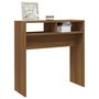Voir la diapositive 4 : VIDAXL Table console Chene marron 78x30x80 cm Bois d'ingenierie