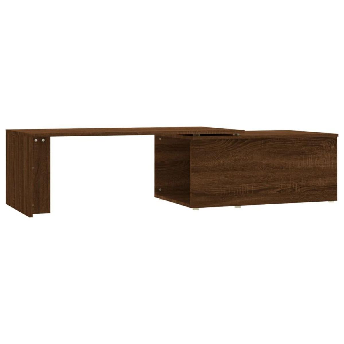 VIDAXL Table basse Chene marron 150x50x35 cm Bois d'ingenierie