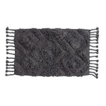 Paris Prix Tapis de Salle de Bain  Hilma  50x80cm Gris Foncé