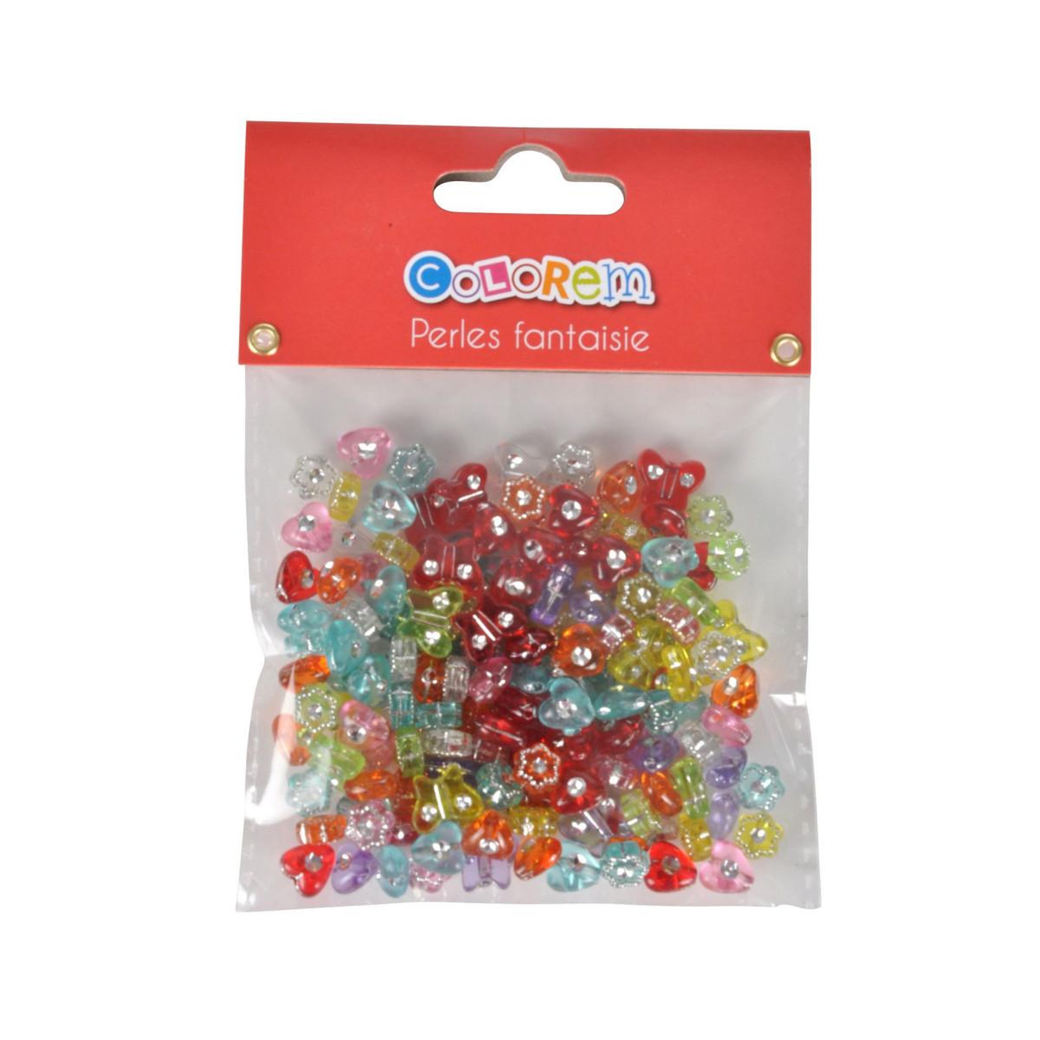 Voir la diapositive 2 : HOMEA Lot de Perles  Fantaisie  12cm Multicolore