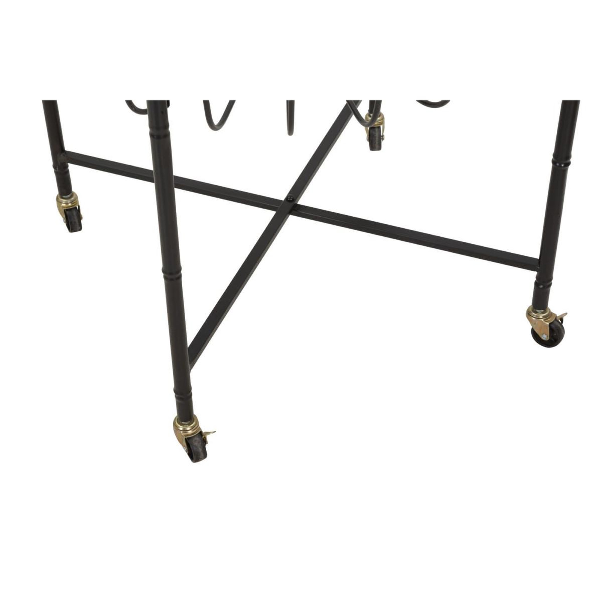 Voir la diapositive 5 : Paris Prix Table basse à roulettes  cebu  70cm noir & naturel